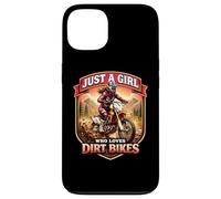 Carcasa para iPhone 13 Just A Girl Who Loves Dirt Bikes Rider Motocross Motorbike