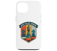 Carcasa para iPhone 13 Just Play Chess Retro Juego de Mesa Amantes Jugador de ajedrez