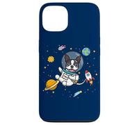 Carcasa para iPhone 13 Kawaii Kids & Boys Astronaut Space Boston Terrier Dog Lover