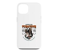 Carcasa para iPhone 13 Keep On Fighting (Declaración de Luchador) (gráfico de águila)