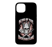 Carcasa para iPhone 13 King of The Backyard Flame se enorgullece de Asar a la Parrilla a la Parrilla con Humor