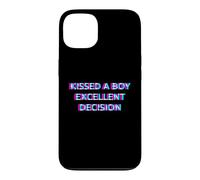Carcasa para iPhone 13 Kissed A Boy Excellent Decision Gay Men Pride Ally LGBTQ