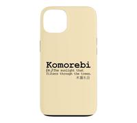 Carcasa para iPhone 13 Komorebi Japonés Palabra Vocab Poético Árbol Sol Naturaleza Amor