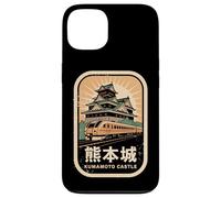 Carcasa para iPhone 13 Kumamoto Castillo Japón Retro Tren Vintage Japonés Kanji
