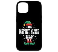 Carcasa para iPhone 13 La Divertida Familia navideña de The District Nurse Elf