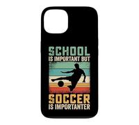 Carcasa para iPhone 13 La Escuela es Importante Pero el fútbol es un Jugador Importante