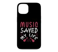 Carcasa para iPhone 13 La música salvó mi Vida Amante de la Guitarra acústica