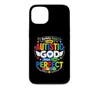 Carcasa para iPhone 13 La Sociedad Dice Que Soy Autista Dios Dice