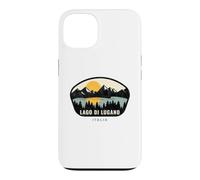 Carcasa para iPhone 13 Lago di Lugano Italia Design Vacation Souvenir