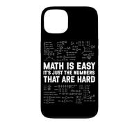 Carcasa para iPhone 13 Las matemáticas Son fáciles, los números Son difíciles y Divertido Profesor de álgebra de matemáticas