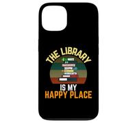 Carcasa para iPhone 13 Lector Vintage The Library Is My Happy Place, Bibliotecario Retro