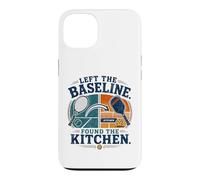 Carcasa para iPhone 13 Left The Baseline Encontró La Cocina Pickleball Tenis