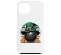 Carcasa para iPhone 13 Leprechaun Bowling Ball St. Patrick's Day Gold