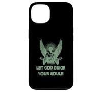 Carcasa para iPhone 13 Let God Guide Your Soul Ángel Alas Fe Espiritual