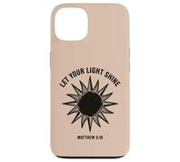 Carcasa para iPhone 13 Let Your Light Shine Matthew Christian Faith Bible Versículo