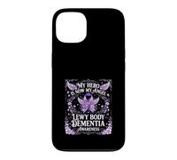 Carcasa para iPhone 13 Lewy Body Dementia Awareness My Hero - Cinta Morada