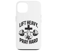Carcasa para iPhone 13 Lift Heavy Pray Hard - Gimnasio de Entrenamiento Cristiano