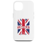 Carcasa para iPhone 13 Lincoln - Ciudad de Inglaterra con Bandera del Reino Unido