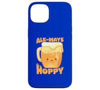 Carcasa para iPhone 13 Lindo Amante de la Cerveza Cerveza Siempre Hoppy Juego de Palabras Humor