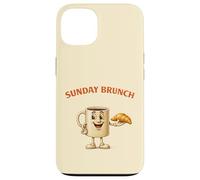 Carcasa para iPhone 13 Lindo café Mascota Domingo Brunch Amante Foodies Vintage Retro