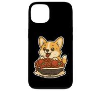 Carcasa para iPhone 13 Lindo Corgi Spaghetti Pasta Lover