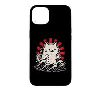 Carcasa para iPhone 13 Lindo diseño de Gato Ondulado japonés - Kawaii Lucky Kitty Retro RIS