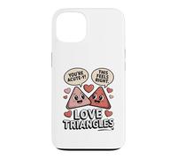 Carcasa para iPhone 13 Lindos triángulos de Amor matemáticas Eres Agudo Y