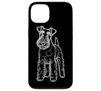 Carcasa para iPhone 13 Line Art Wire Fox Terrier Wire Hair Fox