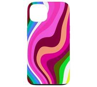 Carcasa para iPhone 13 Liquid Swirl Retro 60s 70s Aesthetic Indie Hippie Funky