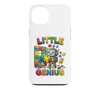 Carcasa para iPhone 13 Little Genius Robot Puzzle Builder, diseño Infantil