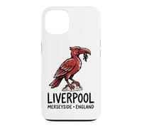 Carcasa para iPhone 13 Liverpool Merseyside England Zine-Ink Hígado Bird