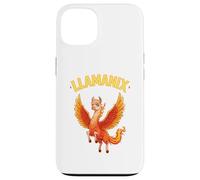 Carcasa para iPhone 13 Llama Fénix Híbrido Flaming Wings Fantasía Criatura