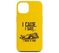 Carcasa para iPhone 13 Llegué, Vi Que necesitaba un león Siesta, Divertido Amante de los Animales