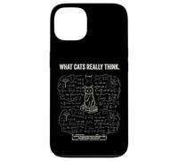 Carcasa para iPhone 13 Lo Que los Gatos Realmente piensan Gracioso Matemáticas Física Gato