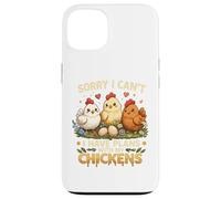 Carcasa para iPhone 13 Lo Siento, no Puedo, Tengo Planes con mi Pollo.