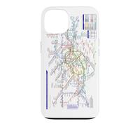 Carcasa para iPhone 13 Londres Reino Unido Metro Train Railway - Souvenir Ruta Mapa Europa