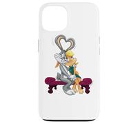 Carcasa para iPhone 13 Looney Tunes Bugs and Lola Hearts Valentine's Day