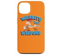 Carcasa para iPhone 13 Looney Tunes Elmer and Bugs Wabbits Not Weapons