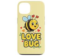 Carcasa para iPhone 13 Love Bug Cute Kawaii Valentines Bee con Corazones