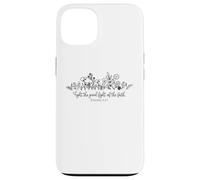 Carcasa para iPhone 13 Lucha contra la Buena Batalla Los Hombres y Mujeres Cristianos aman a Dios y Jesús