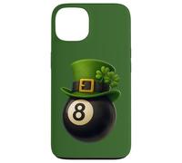 Carcasa para iPhone 13 Lucky Eight 8 Ball Shirt with Shamrock and Four Leaf Clover