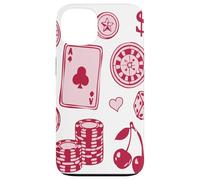 Carcasa para iPhone 13 Lucky Girl Energy Gambling Playing Cards Cherries and Dice