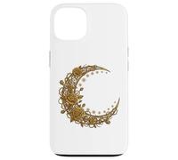 Carcasa para iPhone 13 Luna Creciente Mística Ros y Espina Estética Bohemia