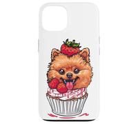 Carcasa para iPhone 13 Magdalena de Pomeranian Cute Dog Food Funny Treat Art