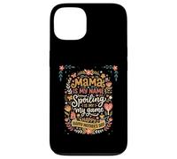 Carcasa para iPhone 13 Mama Is My Name Spoiling Is My Game Día de la Madre