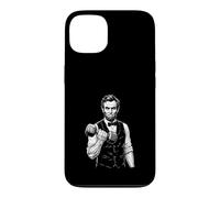Carcasa para iPhone 13 Mancuernas de Levantamiento de Abraham Lincoln Historia Divertida