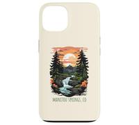 Carcasa para iPhone 13 Manitou Springs, Colorado, EE. UU., diseño panorámico Retro de montañas