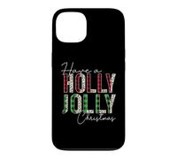 Carcasa para iPhone 13 Manta Have A Holly and Jolly Have a Holly and Jolly Merry Christmas, Leopardo y búfalo