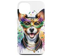 Carcasa para iPhone 13 Mardi Gras Teddy Roosevelt Terrier Perro