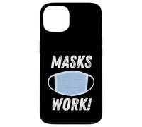 Carcasa para iPhone 13 Masks Work Wear a Face Mask & Social Distance & Hygiene